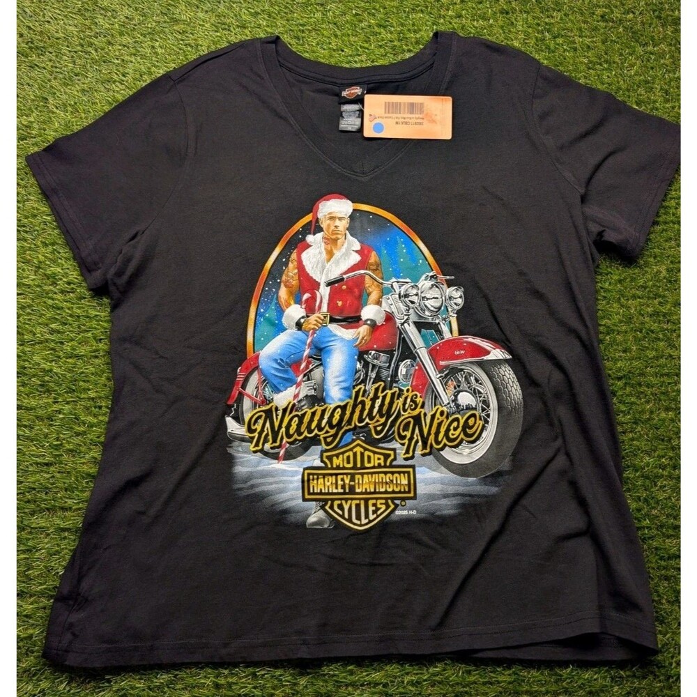 Harley-Davidson Women Christmas "Naughty is nice"  High Desert Boise Idaho Sz 1W